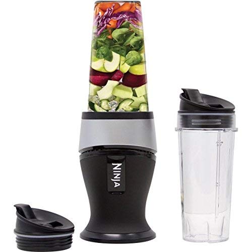 Fitness Blender Ninja Collection Stainless Steel with Pulse Technology and Sealed Lid, Black