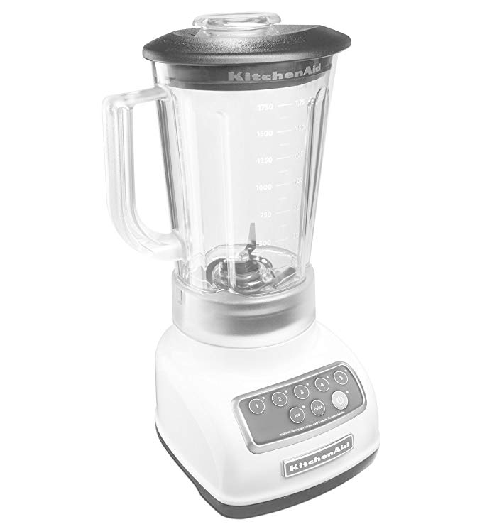 KitchenAid RKSB1570WH 5-Speed Blender with 56-Ounce BPA-Free Pitcher - White (Certified Refurbished)