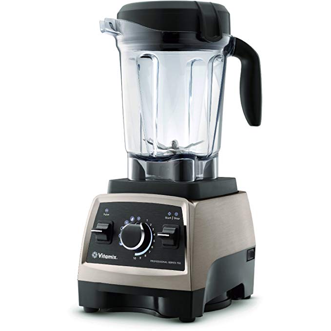 Vitamix Professional Series 750 Blender, Brushed Stainless with Cookbook