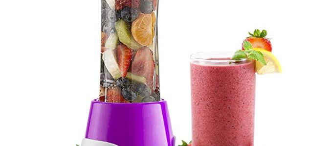 Gourmia GPB250 Personal Home Blender – BlendMate Smoothie Plus Edition – Included Travel Sport Bottle & Lid – Dual Action Blade – 250W – Purple – Free E-Recipe Book Included Review