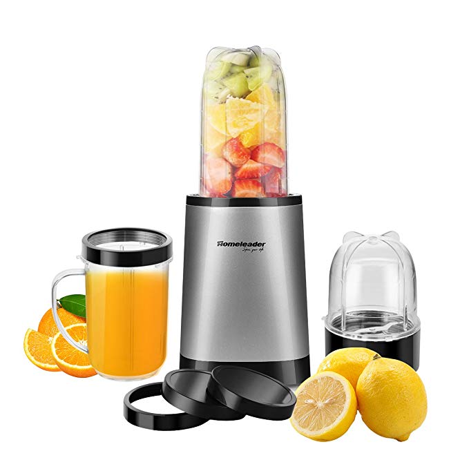 Homeleader 9-Piece Personal Blender, 26000 RPM High Speed Blender for Shakes and Smoothies,Mini Blender/Mixer