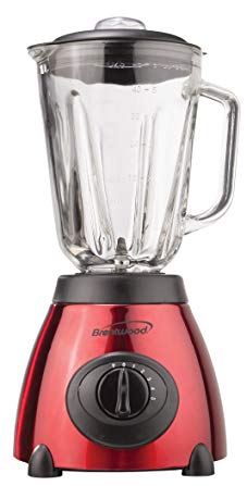 Brentwood+Appliances JB-810 Classic Stainless Steel Blender, Red