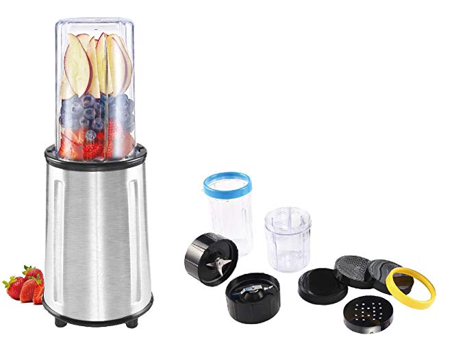 Ovente HS715 17 Piece All-Purpose Flash Blender Set, Stainless Steel