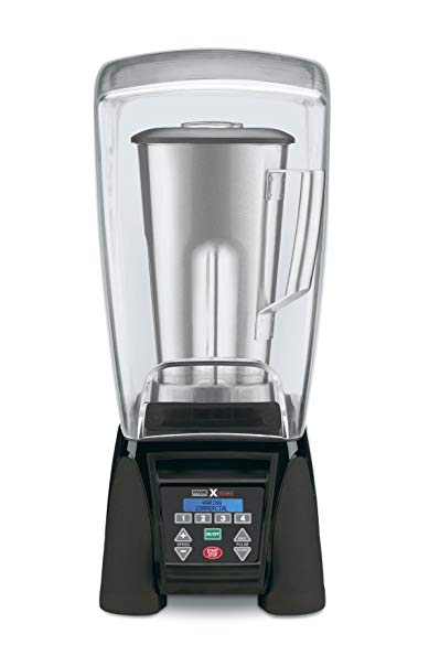 Waring Commercial MX1500XTS Reprogrammable Hi-Power Blender with Sound Enclosure and Stainless Steel Container, 64-Ounce