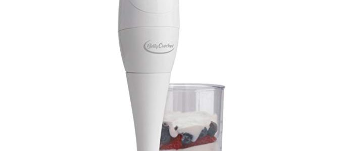 Betty Crocker Hand Held Immersion Blender Stick with Beaker | One Hand Mixer | Chopper and Dicer | BC-1303CK Review