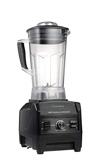 Blender By Cleanblend: Commercial Blender, Mixer, Smoothie Blender, 64 Ounce BPA Free Container, Stainless Steel 8 Blade Assembly, Variable Speed, Pulse, Tamper, Nut Milk Bag, Spatula, 3 HP 1800 Watts